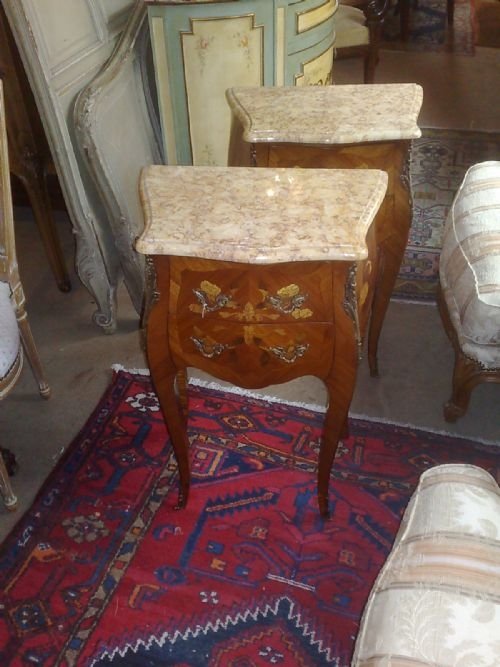Pair Louis Xv Style Chevet